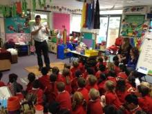 Paul from Cleankill at Christ Church School in Purley