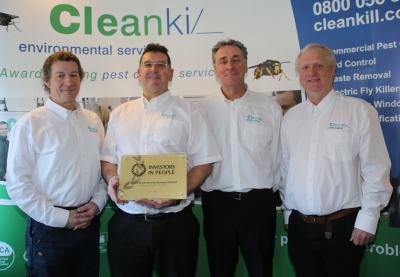 Cleankill receive Gold Standard Investors in People award