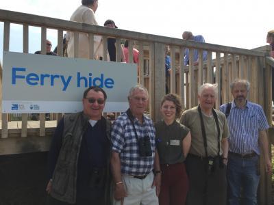 Chris at opening of Ferry Hide